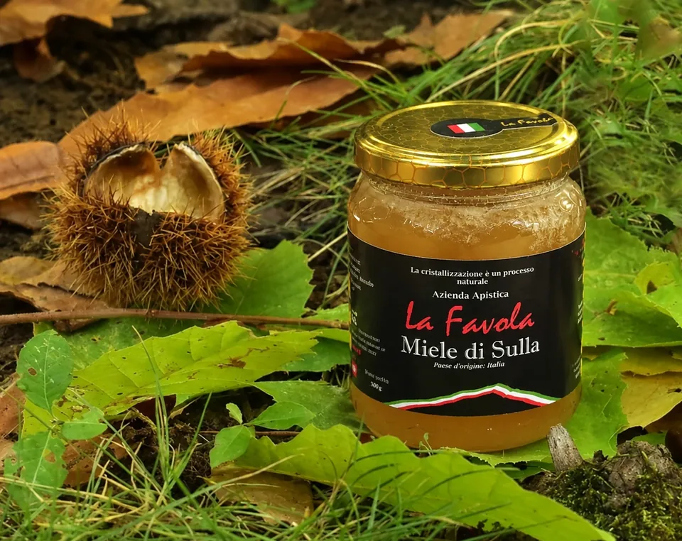 Vasetto di Miele di Sulla La Favola tra foglie e ricci di castagno